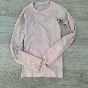 lululemon pink long sleeve swiftly tech